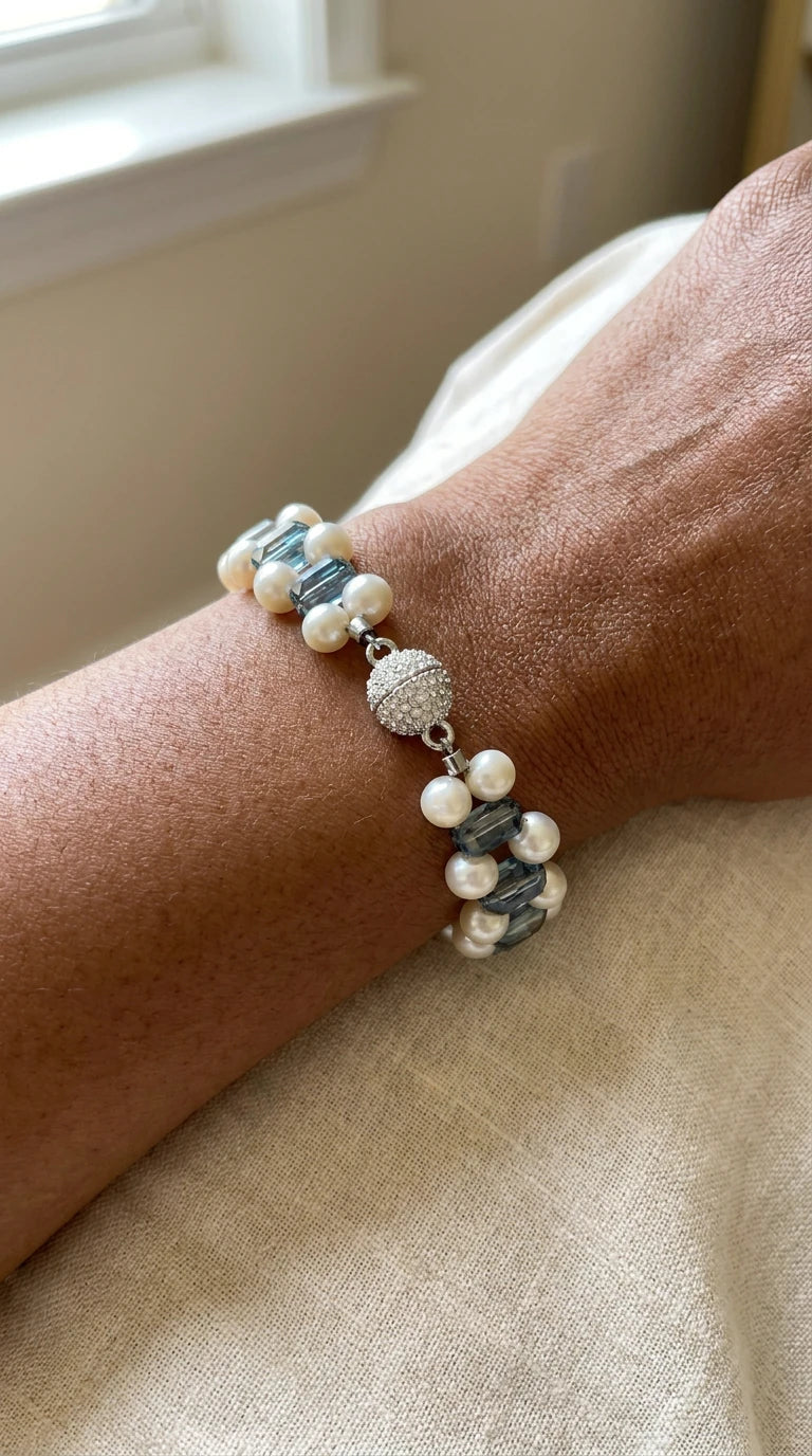 Ocean Shimmer Pearl Bracelet