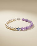 Lavender and Pearl Bracelet