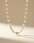 Sunset Keshi Pearl Necklace and Bracelet Set