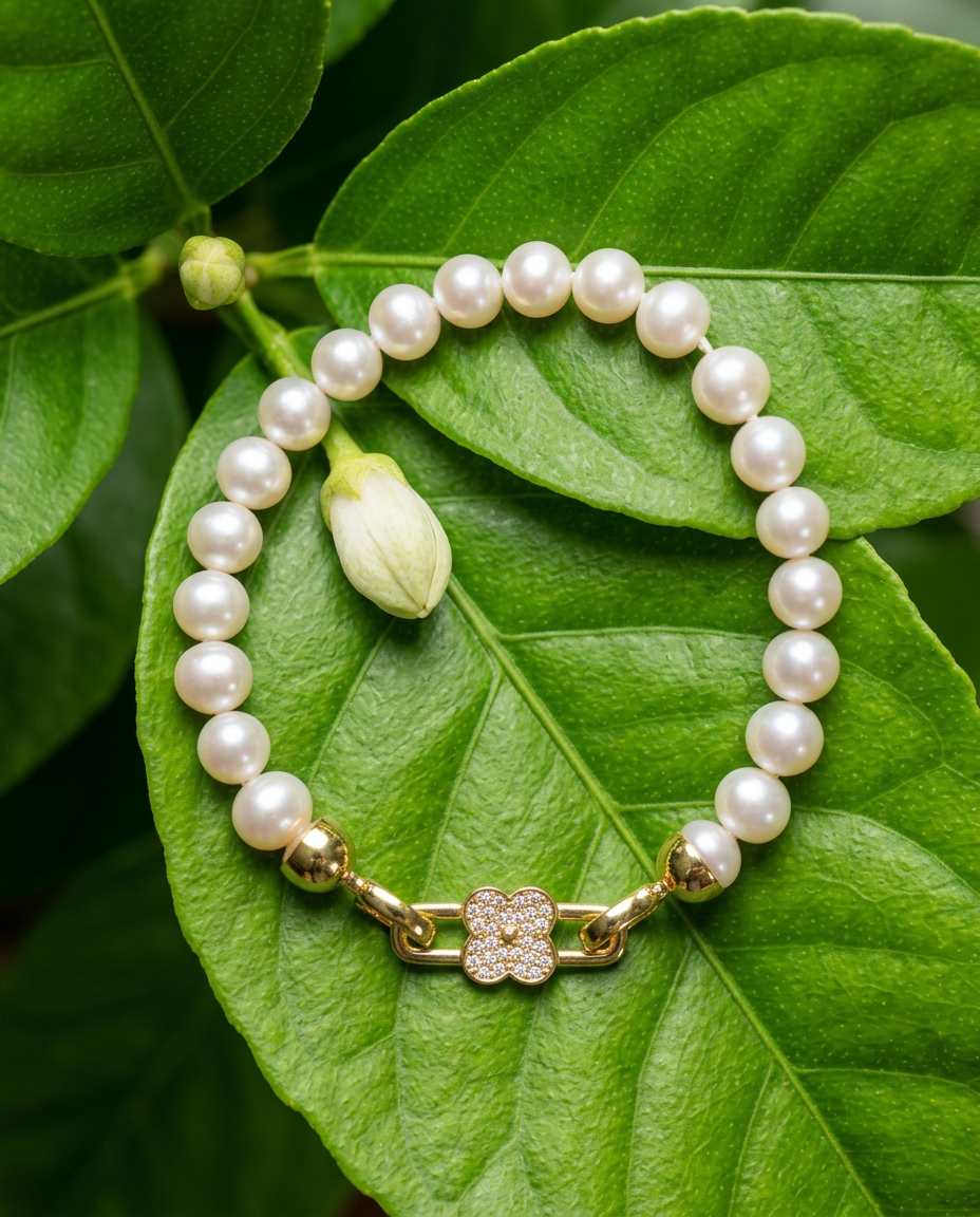 Classic White Freshwater Pearl Bracelet