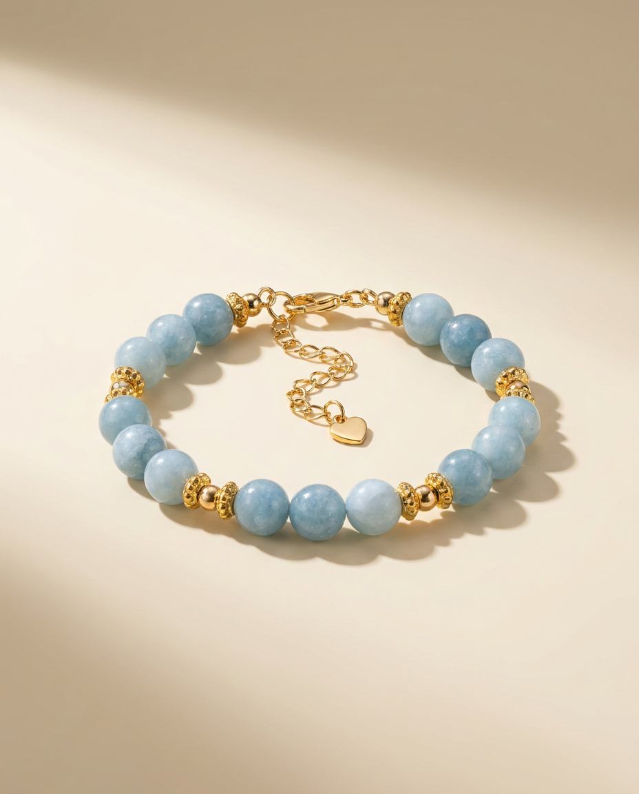 Polished Aquamarine Jade Pendant Set