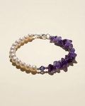 Amethyst and Pearl Bracelet