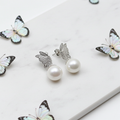 Butterfly Edison Pearl Earrings
