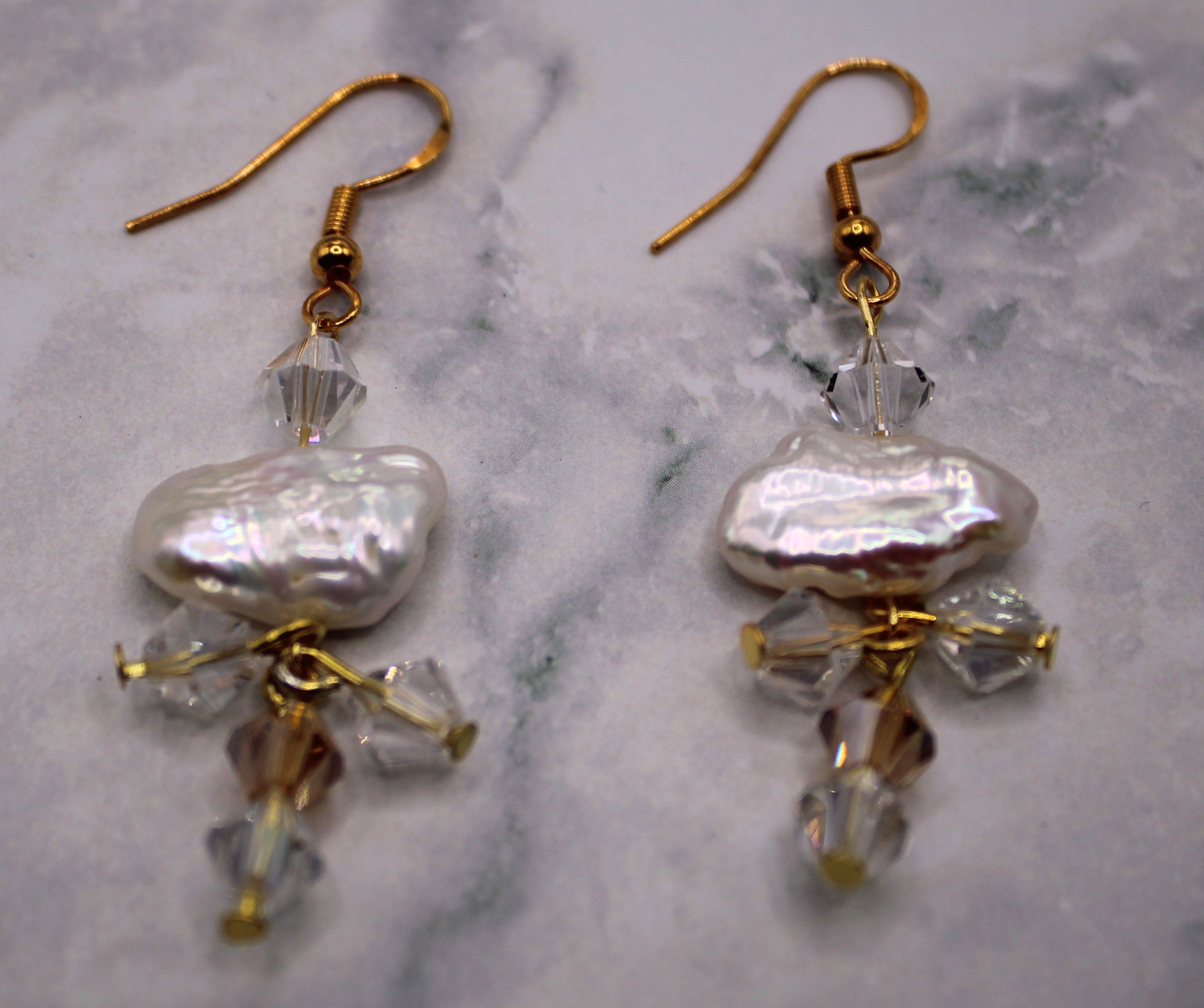 Biwa Pearl Earrings