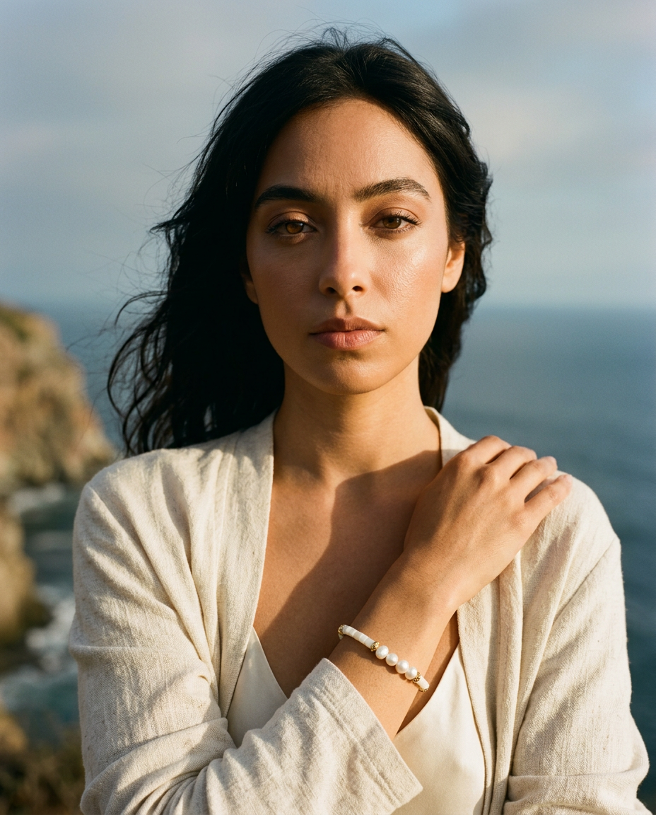Ocean Vibes Pearl Bracelet