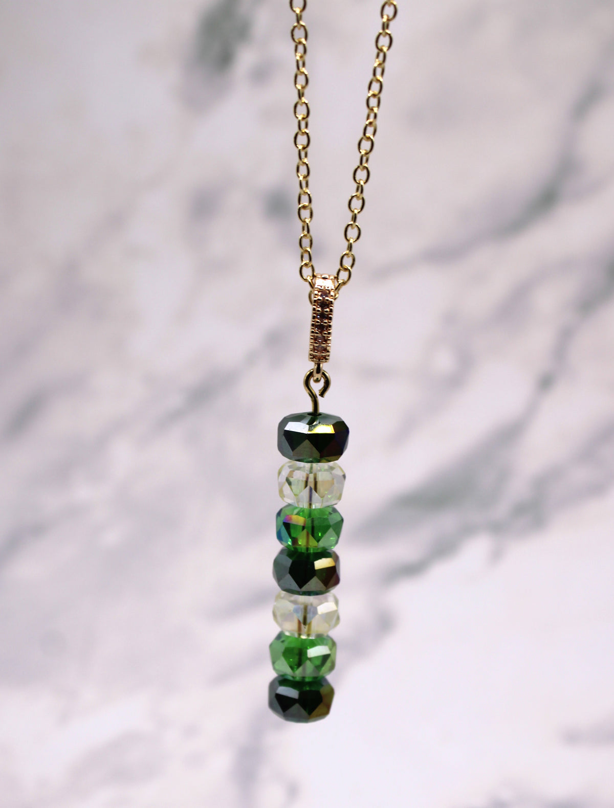 Green Goddess Crystal Pendant