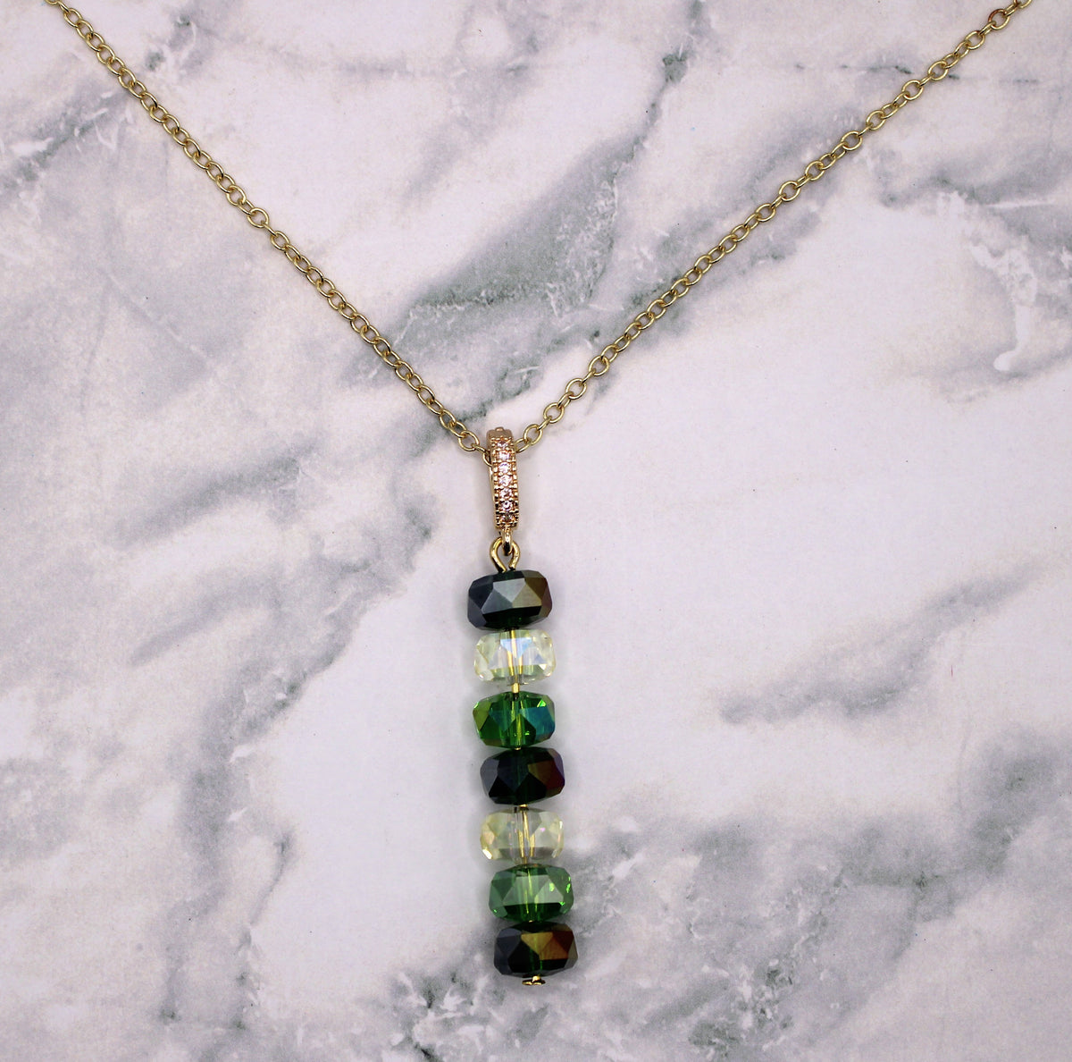 Green Goddess Crystal Pendant