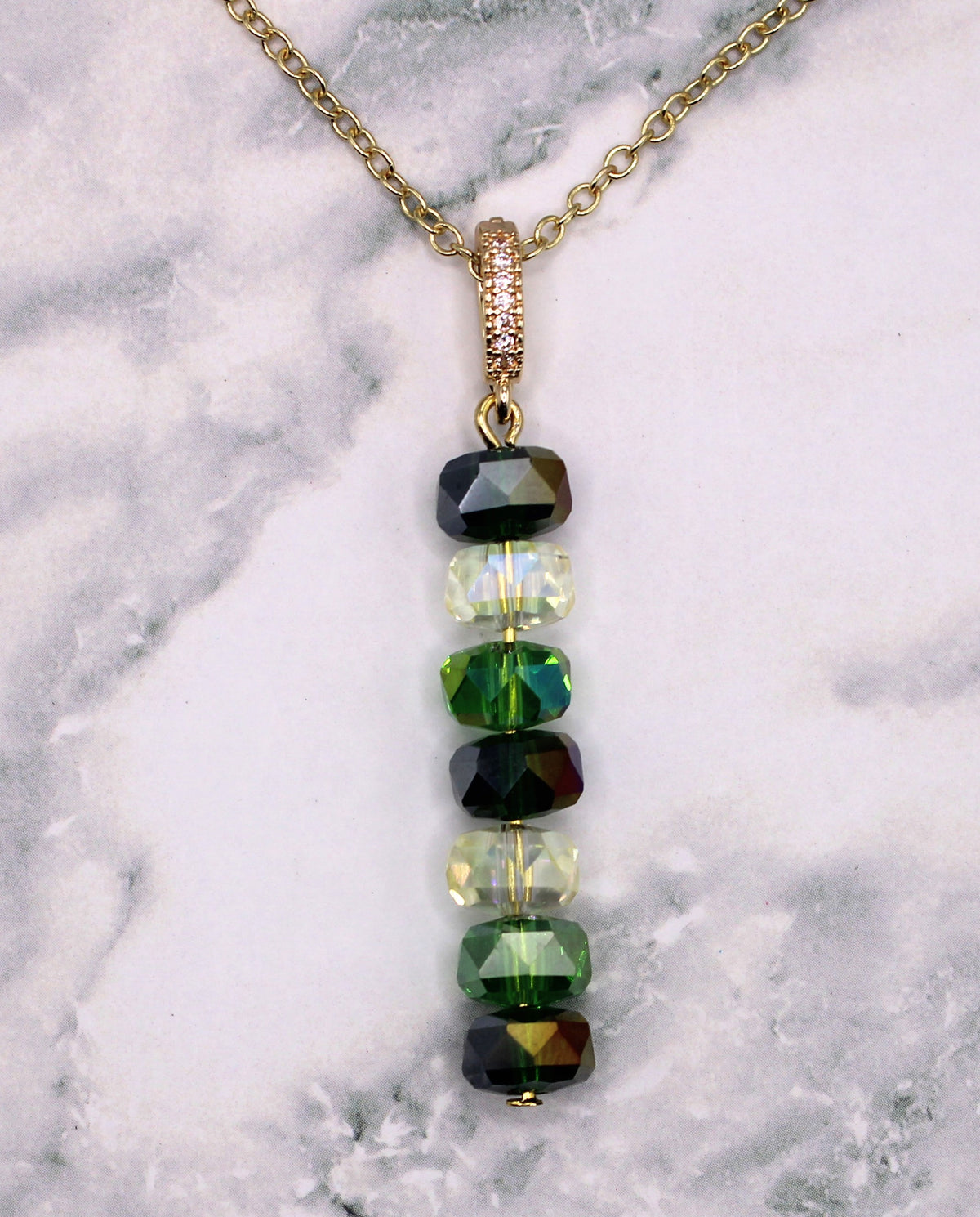 Green Goddess Crystal Pendant