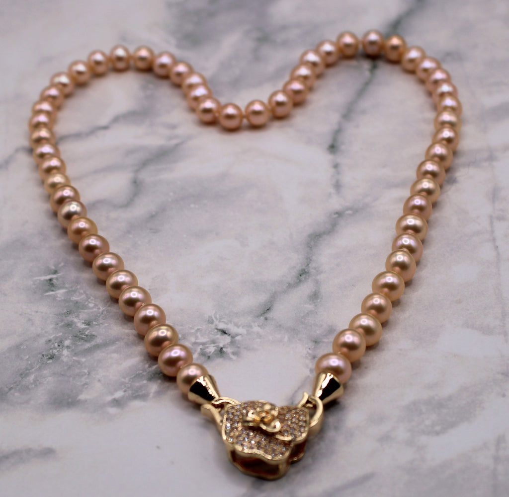 Pink Freshwater Pearl Necklace